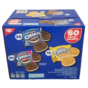 Oreo Cookies Variety Pack - Original Oreos, Golden Oreos, Double Stuff Oreos, 1.46kg/51.4 oz